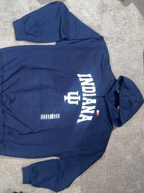Awesome Gildan Navy Indiana🔱Pullover Hoodie ✨